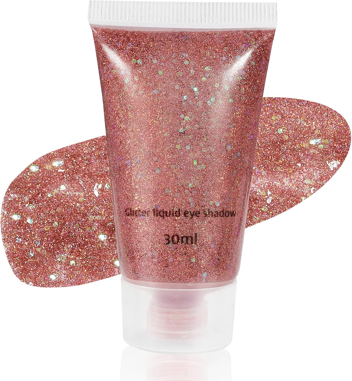 Mysense Rose Gold Body Glitter Gel, Singer Concerts Glitter Makeup, Music Festival Rave Face Eye Hair Accessories, Chunky Glitter Mermaid Sequins, Sparkling Paint for Women, 30g