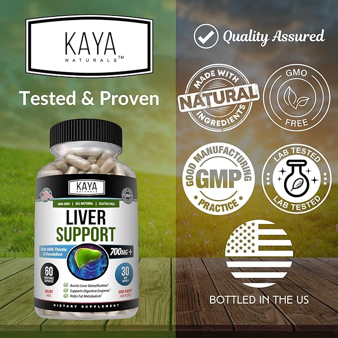 Kaya Naturals Liver Cleanse Detox & Repair 60 Count