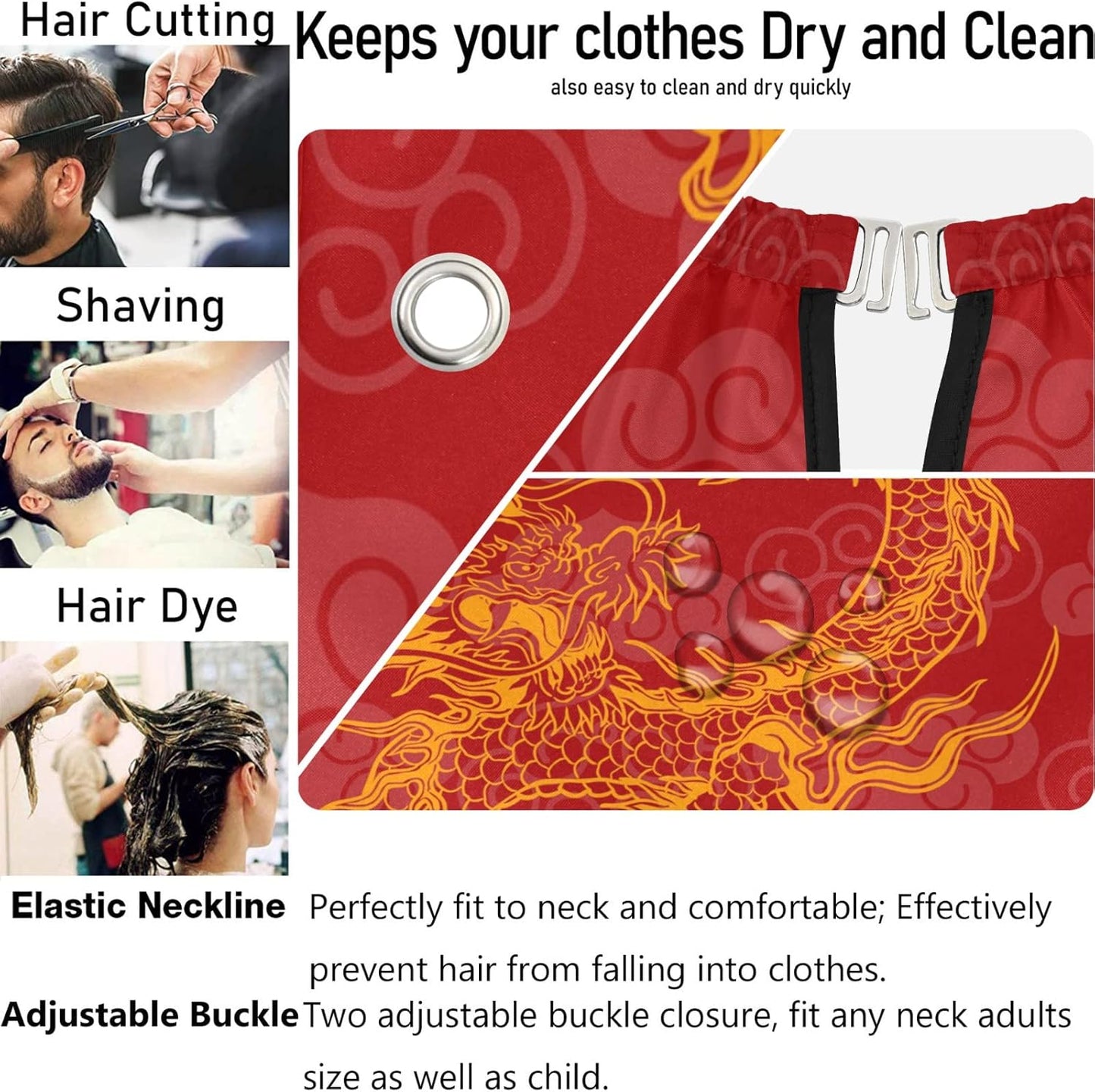 Stylish Barber Cape - Unisex Hair Cutting Apron for Men & Women