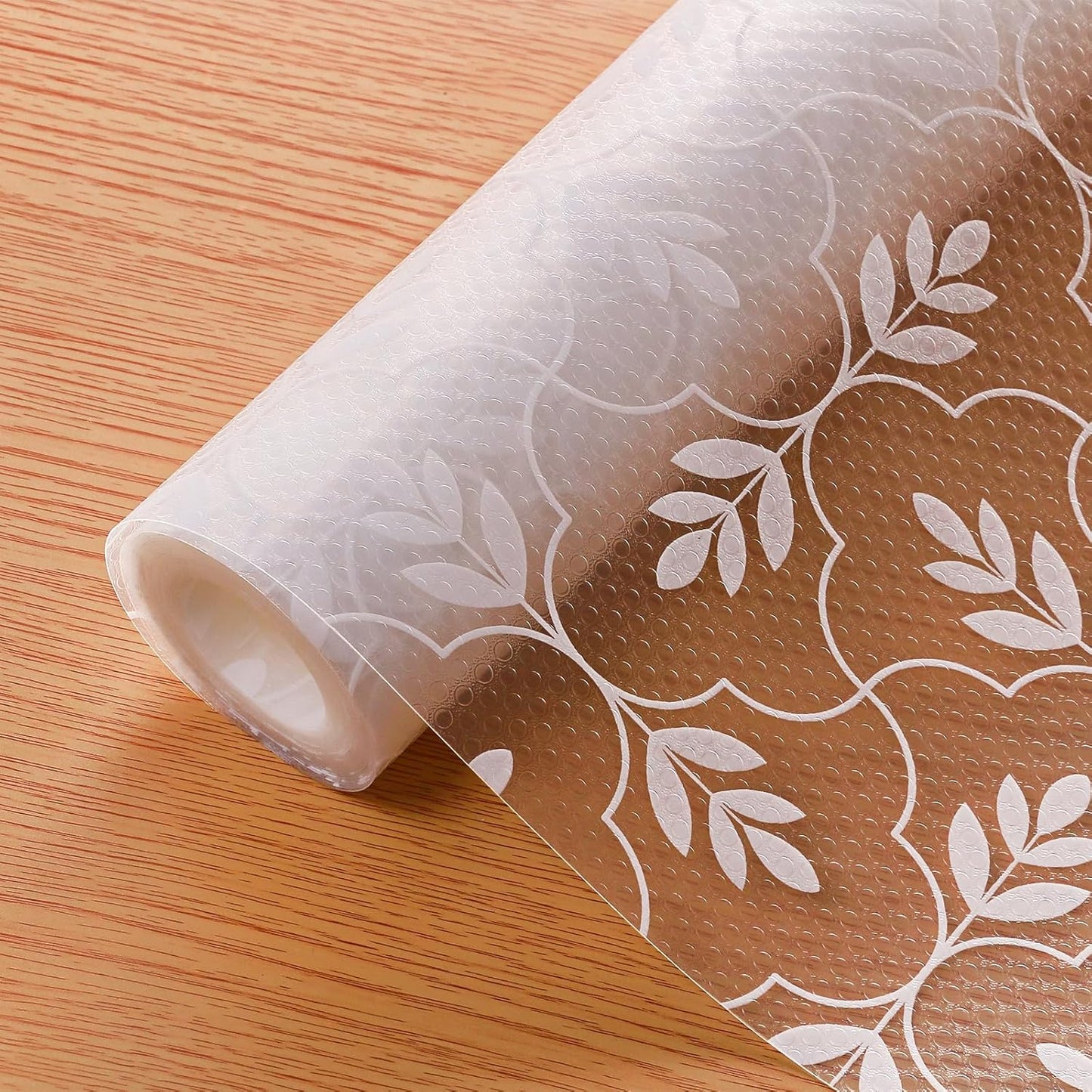 Cooyes Shelf Drawer and Cabinet Liner, Washable Oil-Proof Shelf Liners for Kitchen Cabinets, Shelves, Refrigerator, Non-Adhesive Drawers Mats(Transparent, 11.8 x 118 Inch)