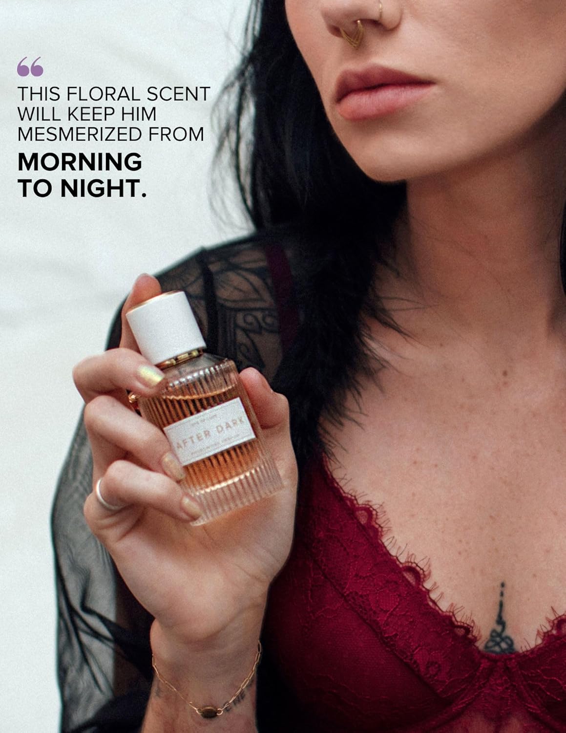 Eye of Love After Dark Pheromone Perfume for Women - Sultry Scent Cologne with Jasmine Vanilla White Chocolate - Long Lasting Plant-Based Fragrances - Bold Scent for Her - 50ml/1.6fl oz