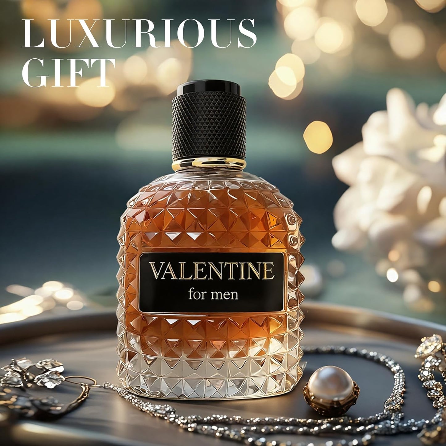 Valentine Men's Cologne–Coffee Bean, Chocolate & Hazelnut Scent Perfume for Men 3.4 Fl Oz Long Lasting Fragrance For All Occasions