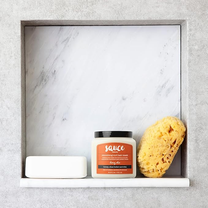 SAUCE BEAUTY Honey Chia Smoothing Curl Mask & Crème Brulee Curling Custard - Curly Hair Mask & Curl-Defining Cream - Hydrating & Taming Products for Naturally Curly Hair