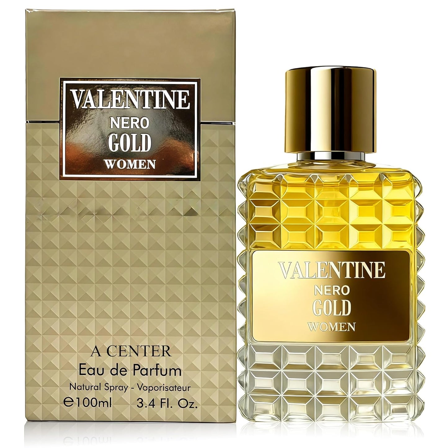 Valentine Nero Gold Perfume for Women, Floral Notes Eau de Parfum Spray Casual Daily Cologne 3.4 Fluid Ounce/100Ml Women Fragrance Daytime & Casual Use, for all Skin Types