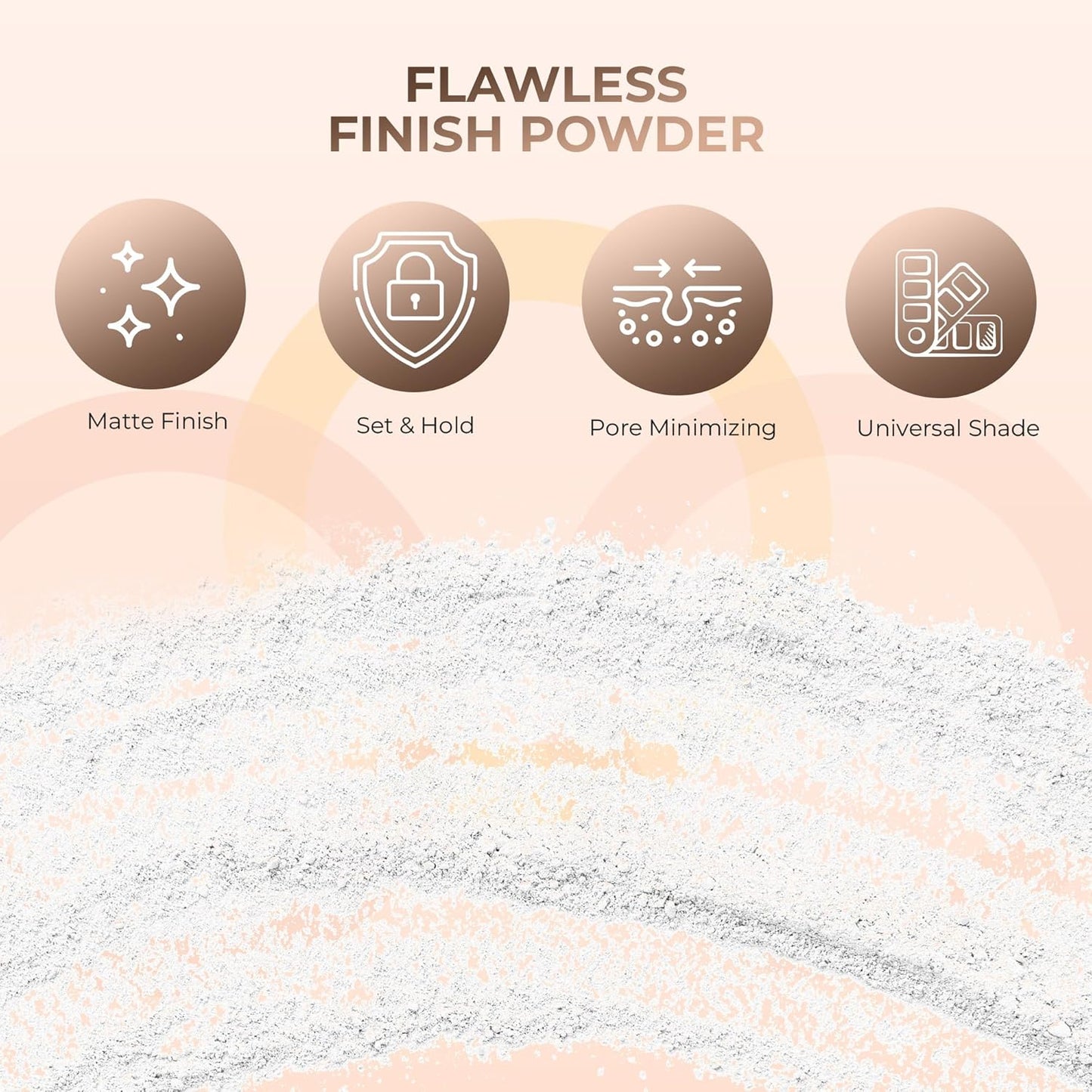 4pc Full Size Kit (Pink Bisque) Mineral Makeup Matte Translucent Loose Foundation + Kabuki Brush + Concealer + Finishing Setting Powder + Bare Face Full Coverage SPF 30 All Skin Types Waterproof