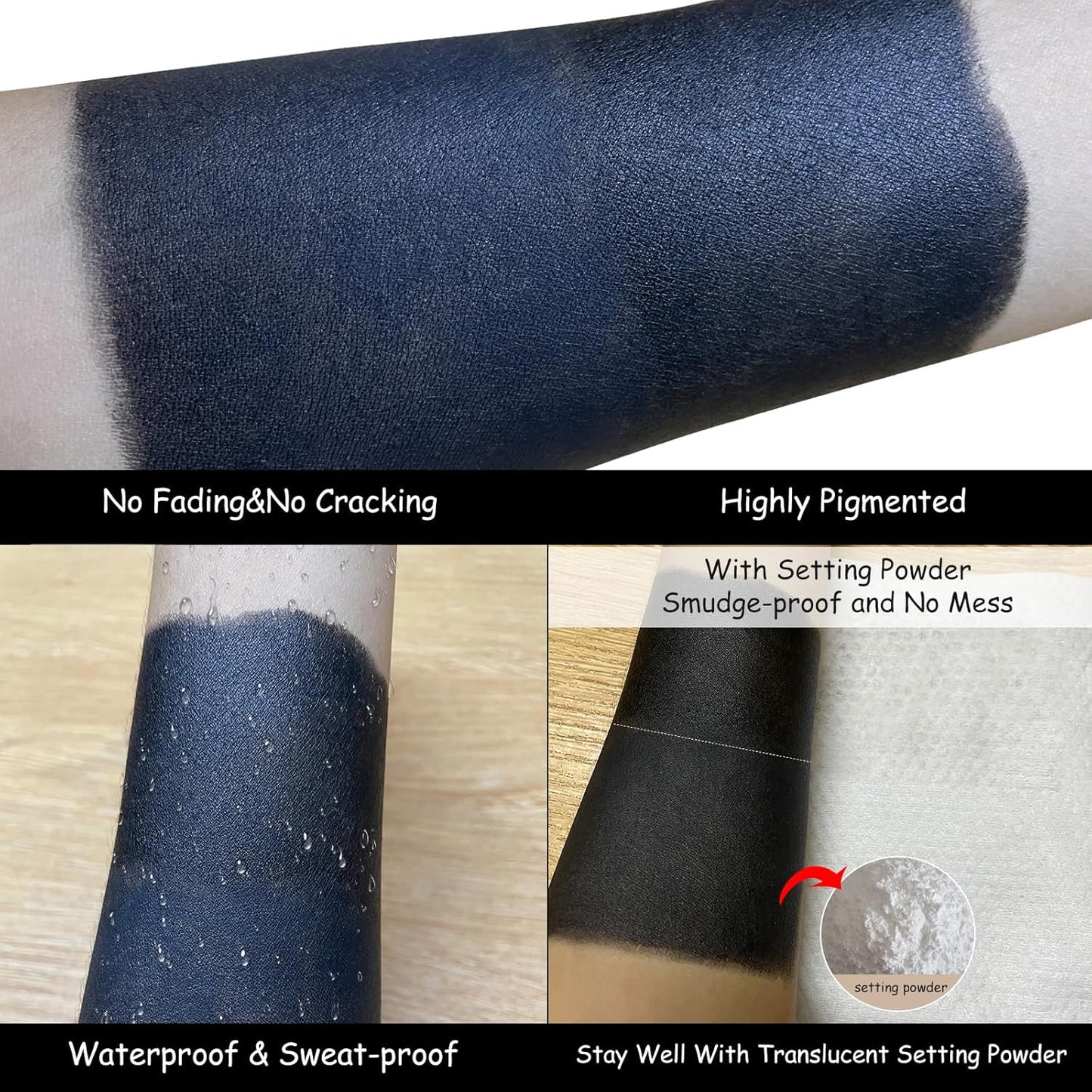 MEICOLY Clown Makeup Kit,White Black Red Face Body Paint for Halloween Devil Joker Zombie Vampire Skeleton SFX Makeup,Pro Oil Based Body Paint with 6 Painting Brushes,4 Sponges,130g/4.59 oz