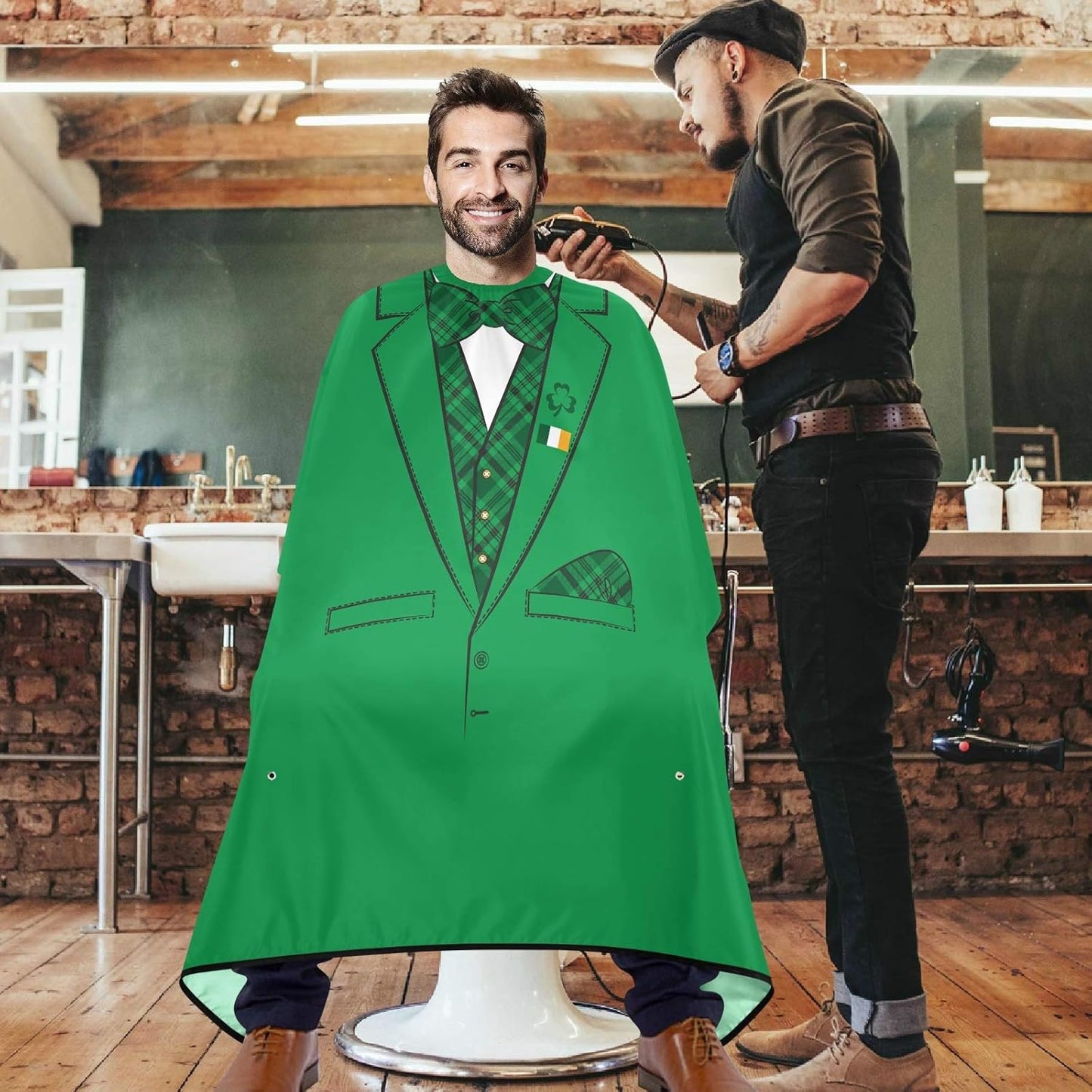Stylish Barbershop Salon Barber Cape Haircut Cape Salon Apron Unisex Hair Cutting Apron for Men Women
