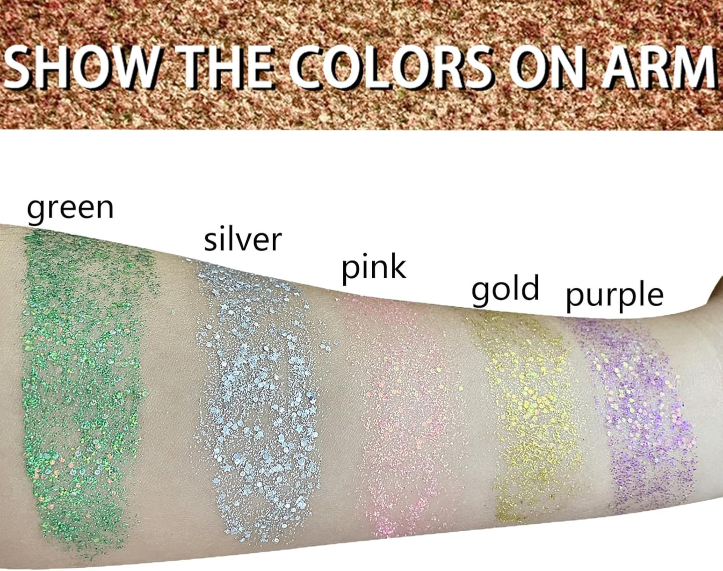 MEICOLY Silver Body Glitter Stick,Waterproof Halloween Face Glitter Gel,Chunky Glitter Face Paint,Mermaid Sequin Hair Glitter Makeup,Sparkle Body Glitter for Women and Kid,Festival Accessories Glitter