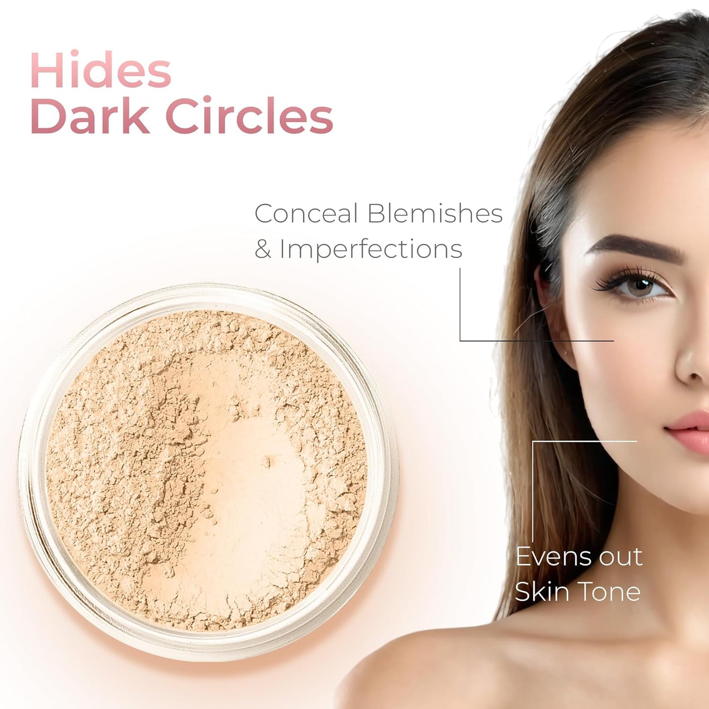 ULTIMATE KIT (LIGHT) Full Size Mineral Makeup Set Matte Foundation Kit Bare Face Sheer Powder Cover