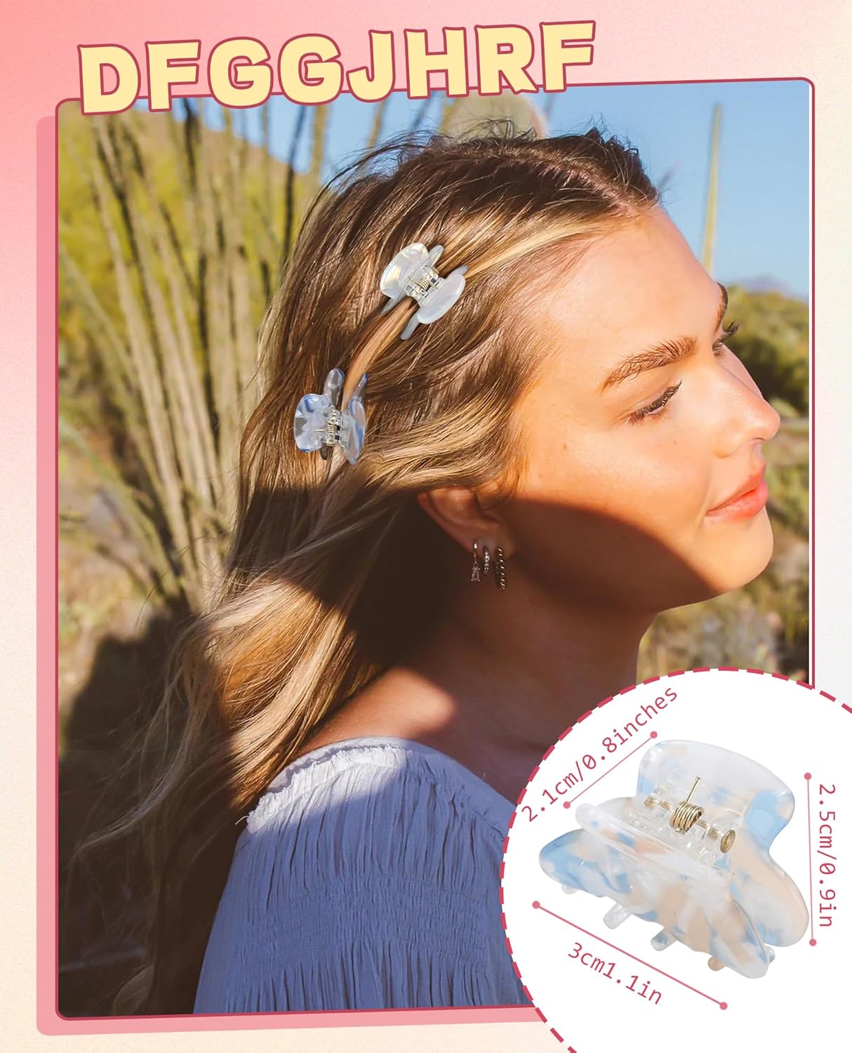 Claw Jaw Hair Clips 12PCS Small for Thin Hair Styling Mini Accessories Classic Clamp for Women Girls