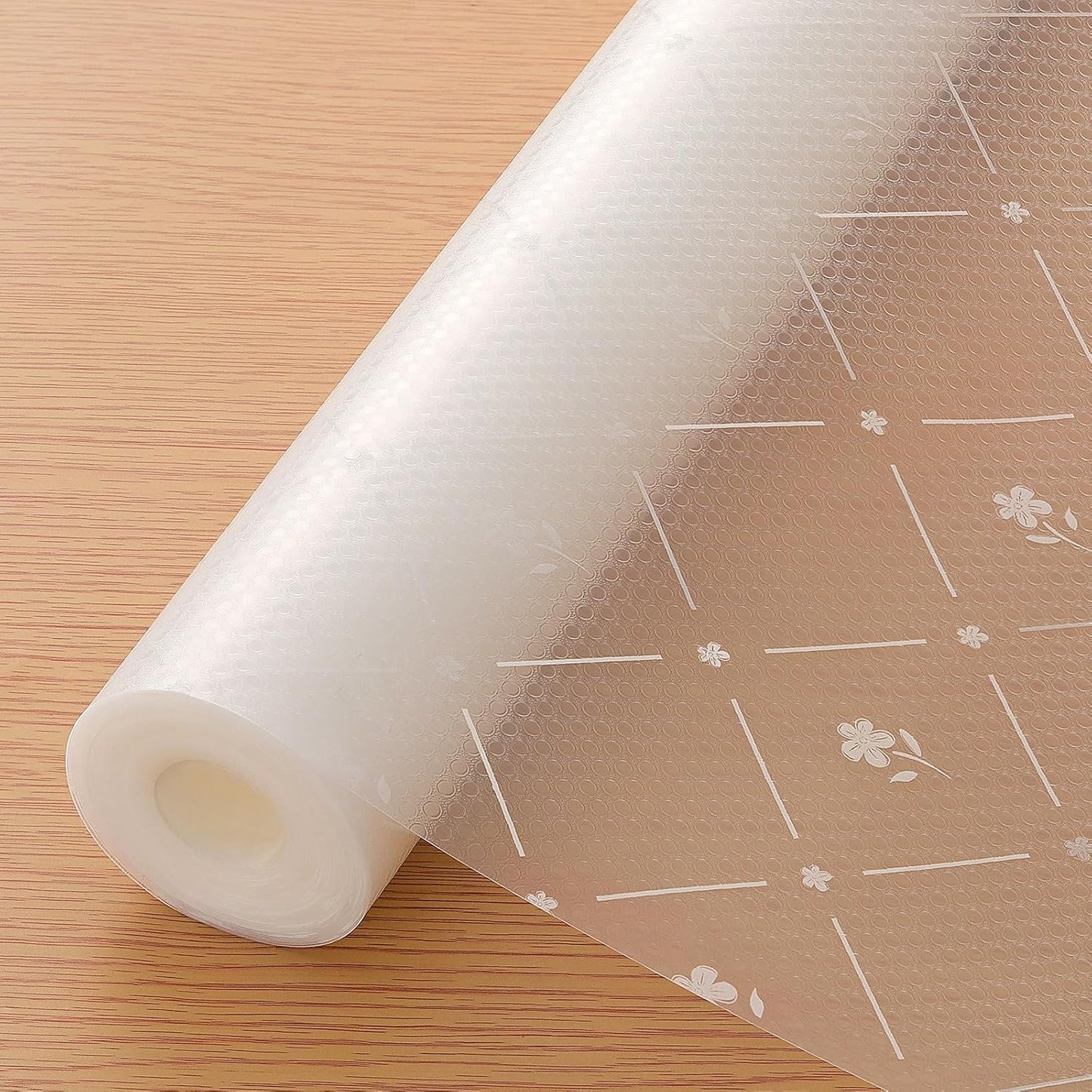 INNOLITES Kitchen Cabinet Shelf Liner | Non-Adhesive Refrigerator & Drawer Liner | Waterproof, Oil-Proof EVA with Floral Pattern | Easy to Cut & BPA-Free (11.8" x 118")