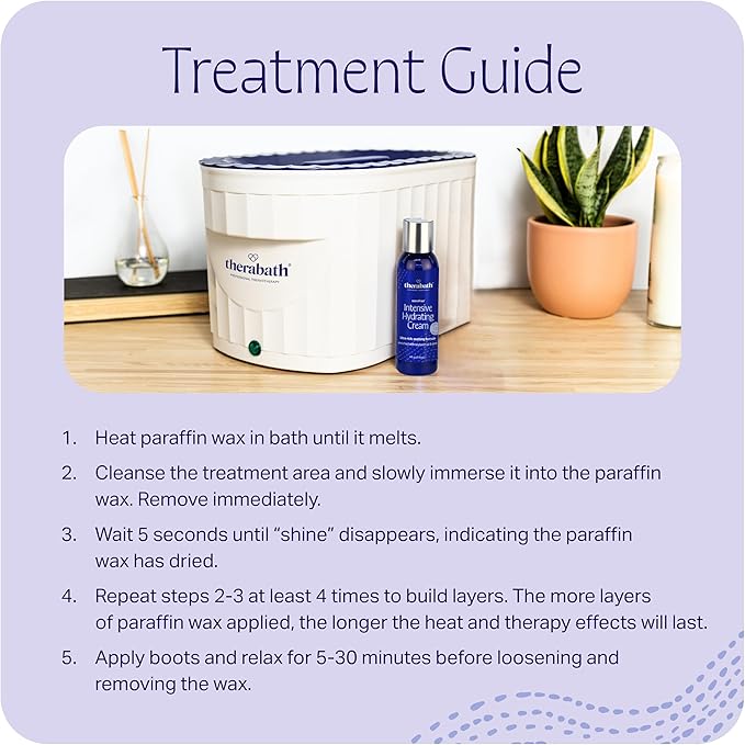 Therabath Foot ComforKit for Paraffin Wax Bath, Arthritis and Skin Therapy, Includes 2 Insulated Boots, 100 Liners, 4 oz. Pre-Treatment Spray, Intensive Hydrating Cream, for Home or Spa, Made in USA
