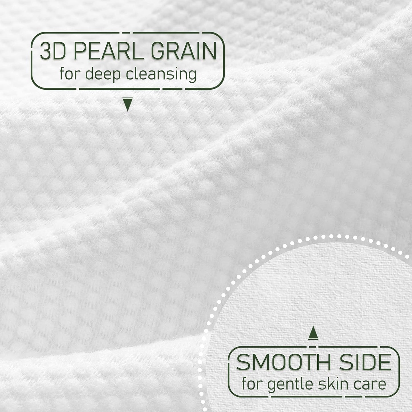 Bamboo Viscose Disposable Face Towel Biodegradable Large Dry Face Wipes 60 Count Extra Thick Soft Clean Facial Towels for Sensitive Skin, Makeup Removing, Facial Cleansing, Nursing, Travel