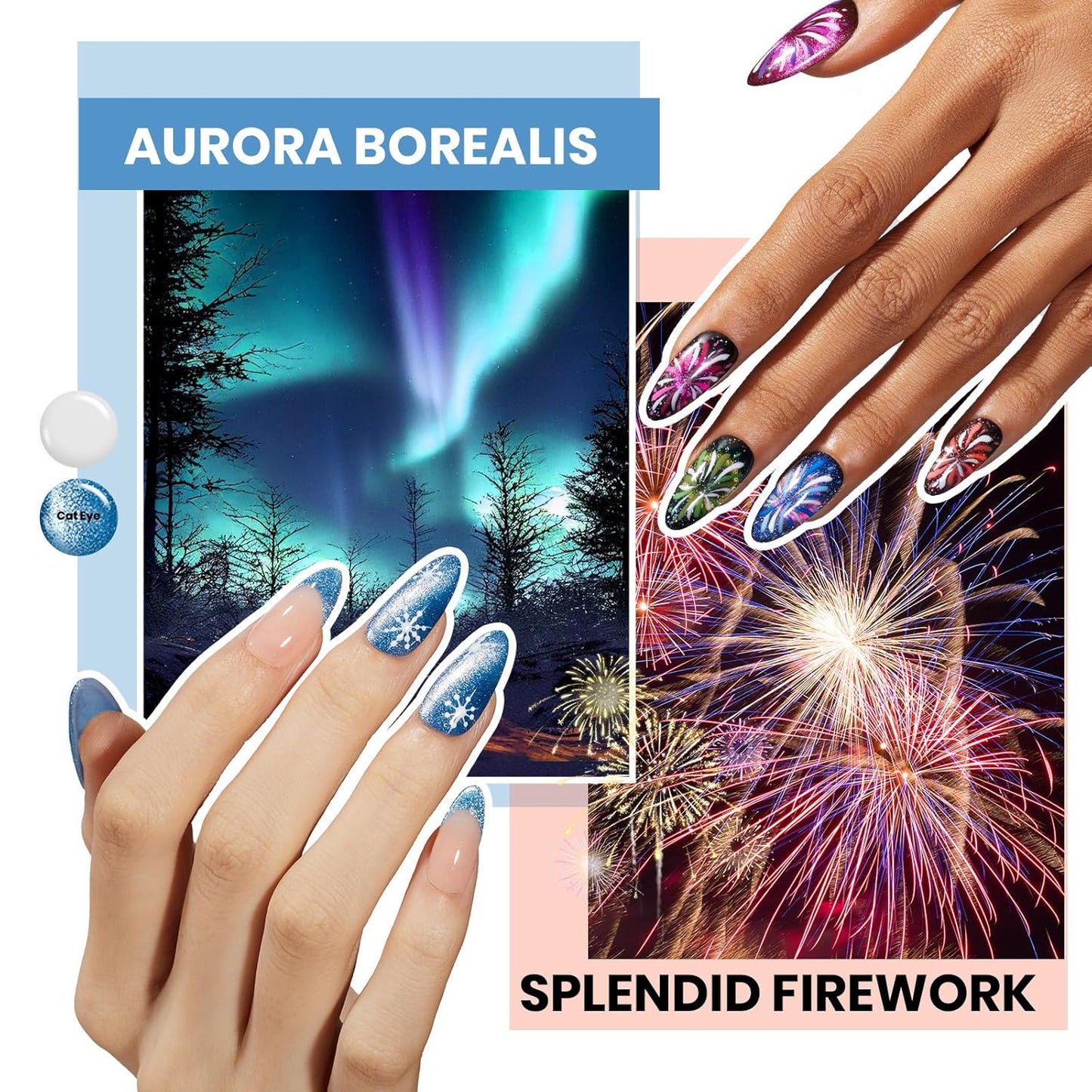 Beetles Gel Nail Polish Set 77 Pcs 60 Colors Cat Eye Gel Nail Kit Fall Winter Red Nude White Polish Nail Kit with Base Top Coat UV DIY Art Tool Home Gifts for Women World Travel