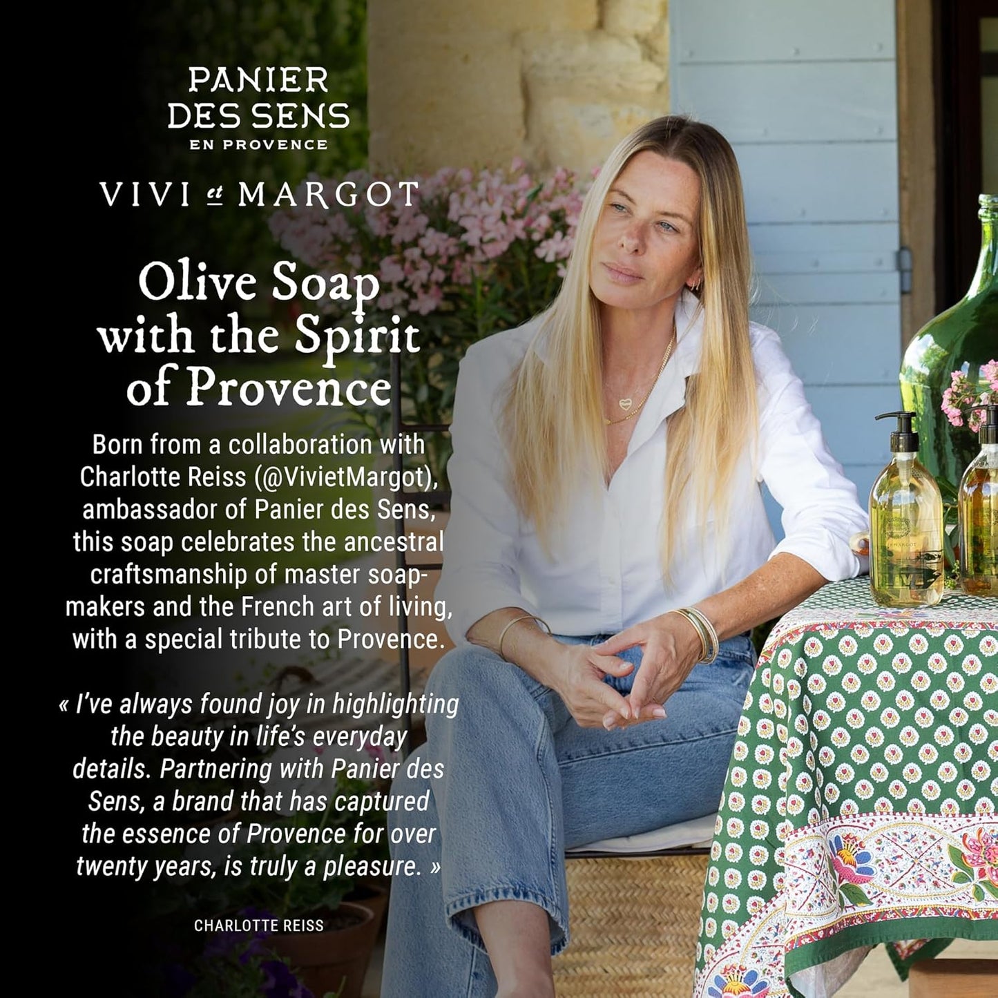 Panier des Sens - Liquid Hand Soap Limited Edition - French Hand Wash with Olive Oil - Marseille Moisturizing Liquid Soap - Refillable Kitchen & Bathroom Soap - 98% Natural - Glass Bottle 16.9 Floz