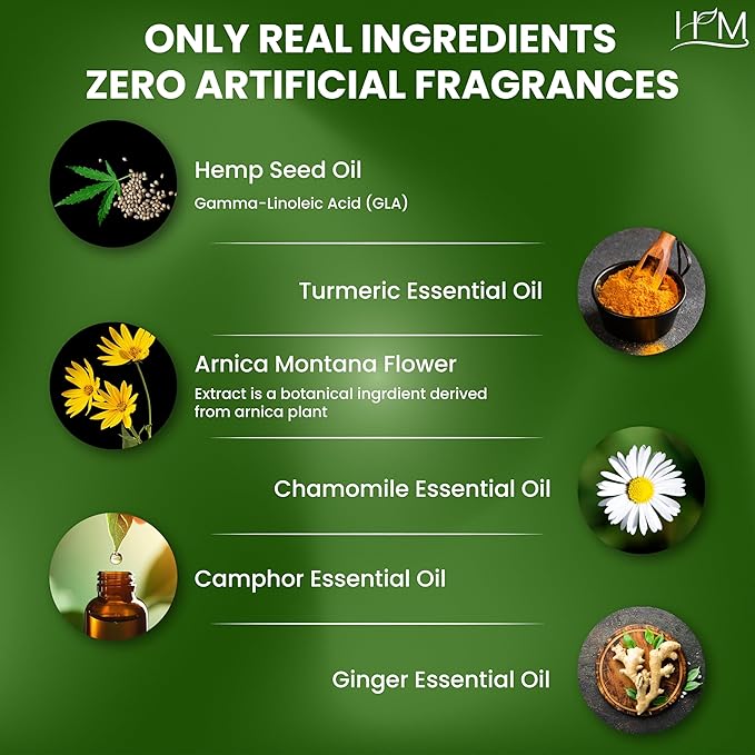 Hempower - Massage Oil for Muscle & Joint Pain - 25000 MG | Ultra-Strength Formula | Soothes Discomfort, Supports Active Lifestyle, Quick-Acting Relief | (3.38FL Oz) (100 ML)