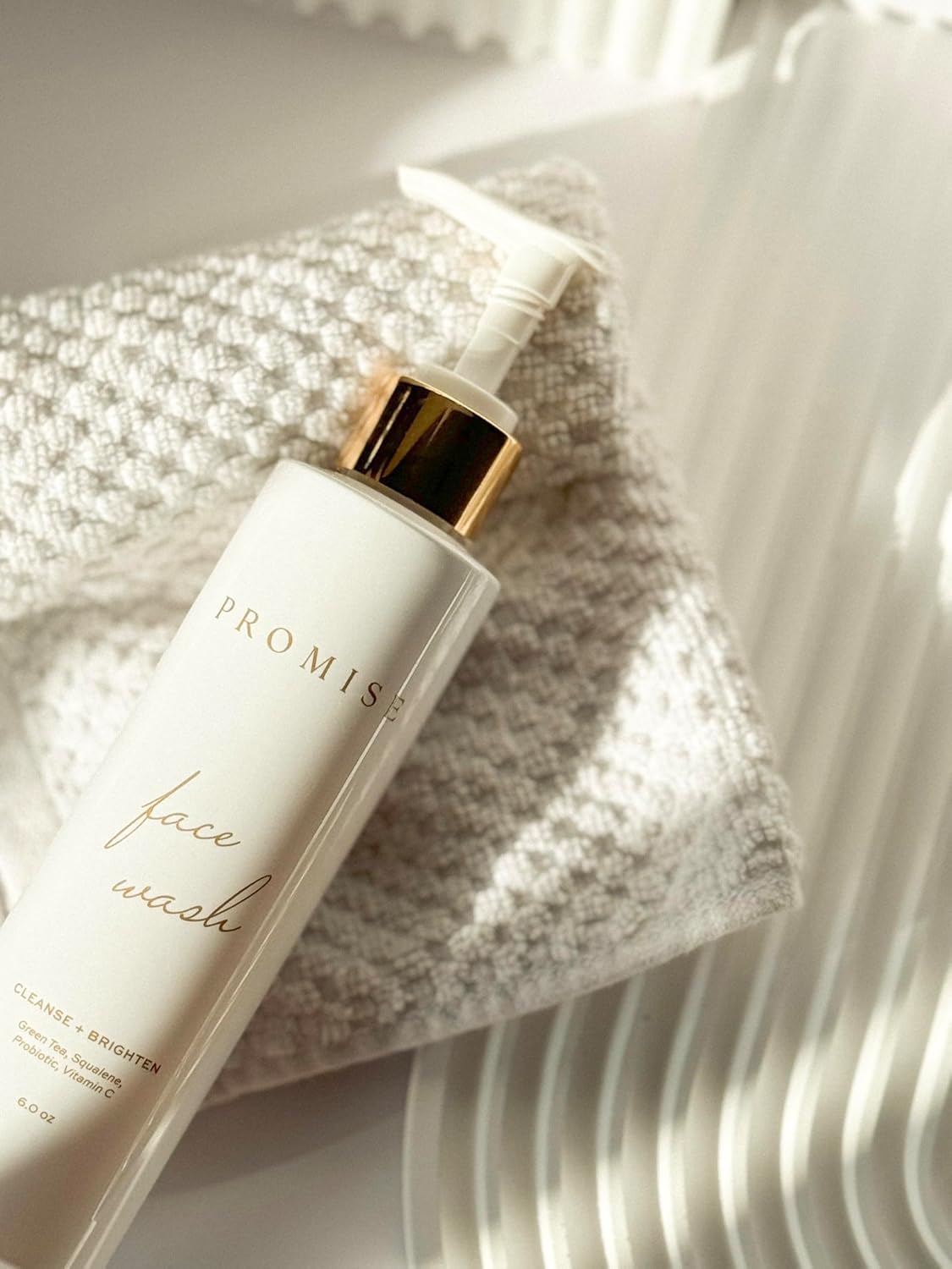 Promise Hydrating Face Wash, Pregnancy Skin Care, Gentle, Vitamin C and Probiotics, Green Tea, Non-Toxic, Vegan, 4oz Pump