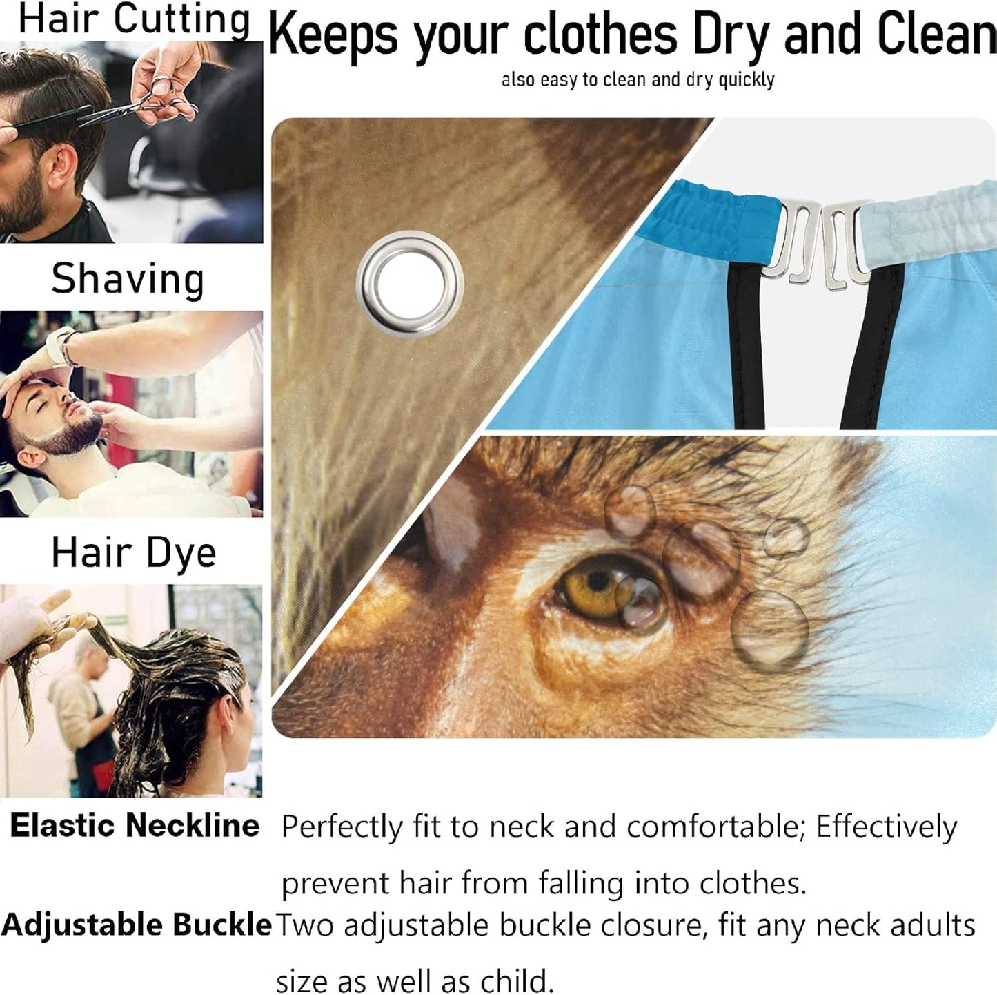 Stylish Barbershop Salon Barber Cape Haircut Cape Salon Apron Unisex Hair Cutting Apron for Men Women