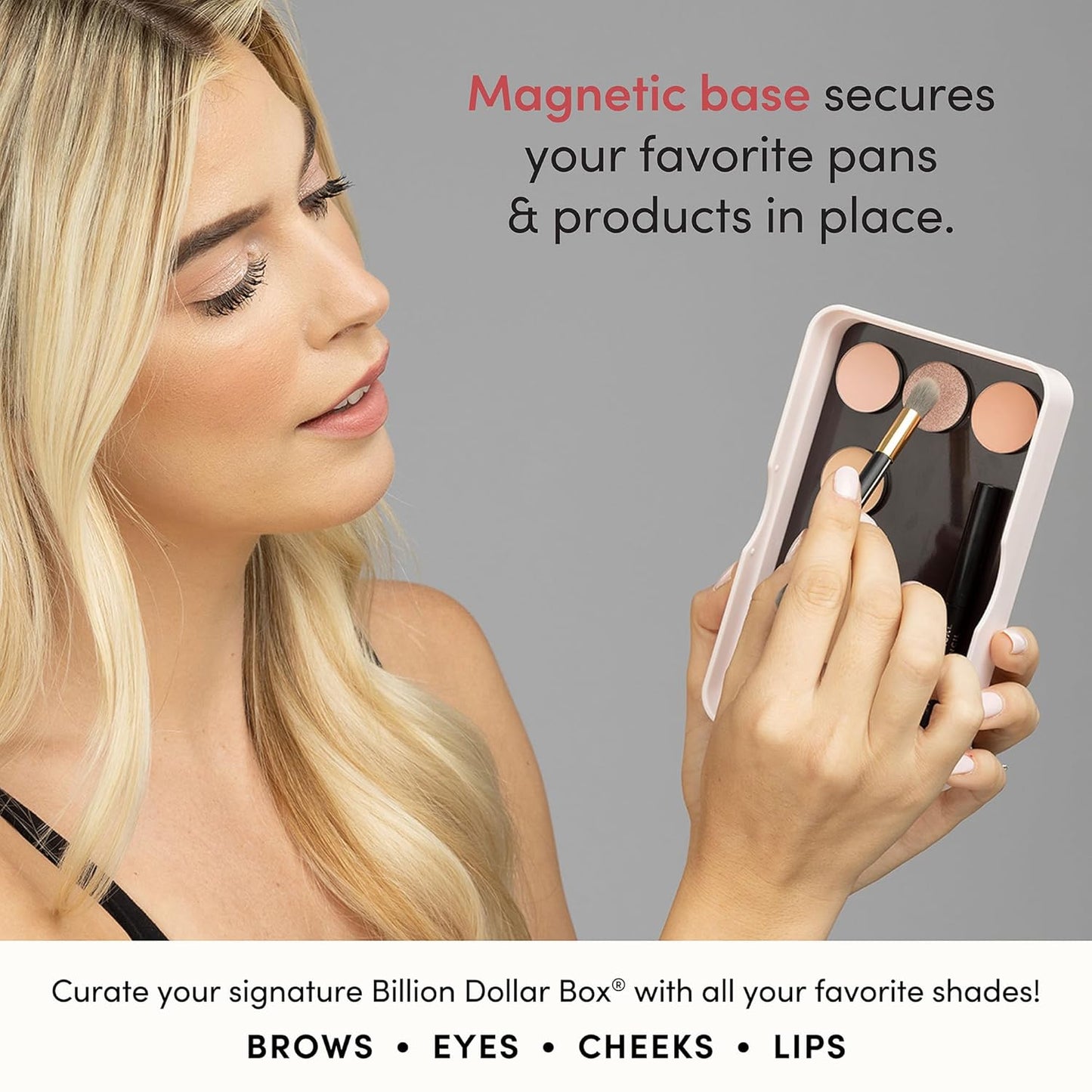 bdb Beauty Box - Magnetic Makeup Palette with Mirror, Eyeshadow, Lipstick, Blush Powder and Highlighter, Trend Setter
