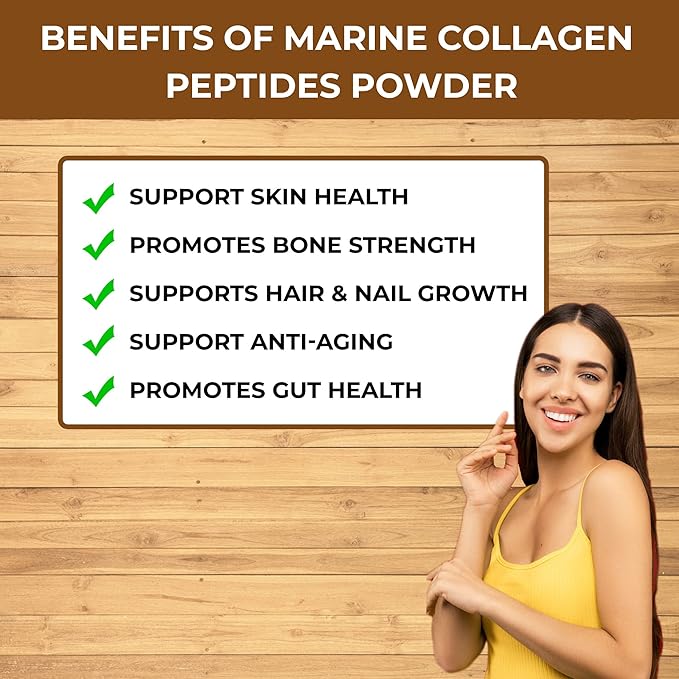 SmartPEP Hydrolized Marine Collagen Peptides Powder (100 gram) Wild Caught Fish, Highly Digestible Marine Collagen Supplement, Tasteless, Great for Skin