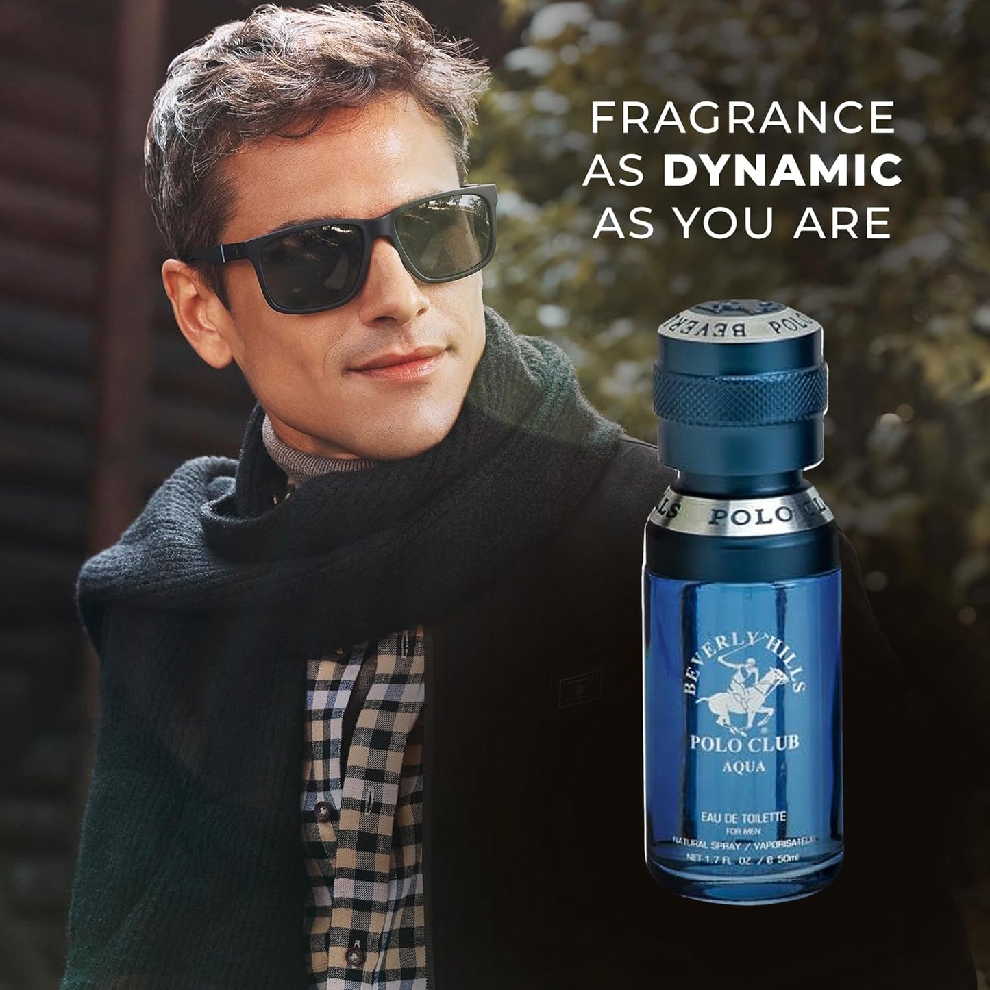 Beverly Hills Polo Club BHPC Men's Aqua Eau De Toilette Bonus Pack - 1.7oz EDT & Portable Travel Spray for Everyday Freshness