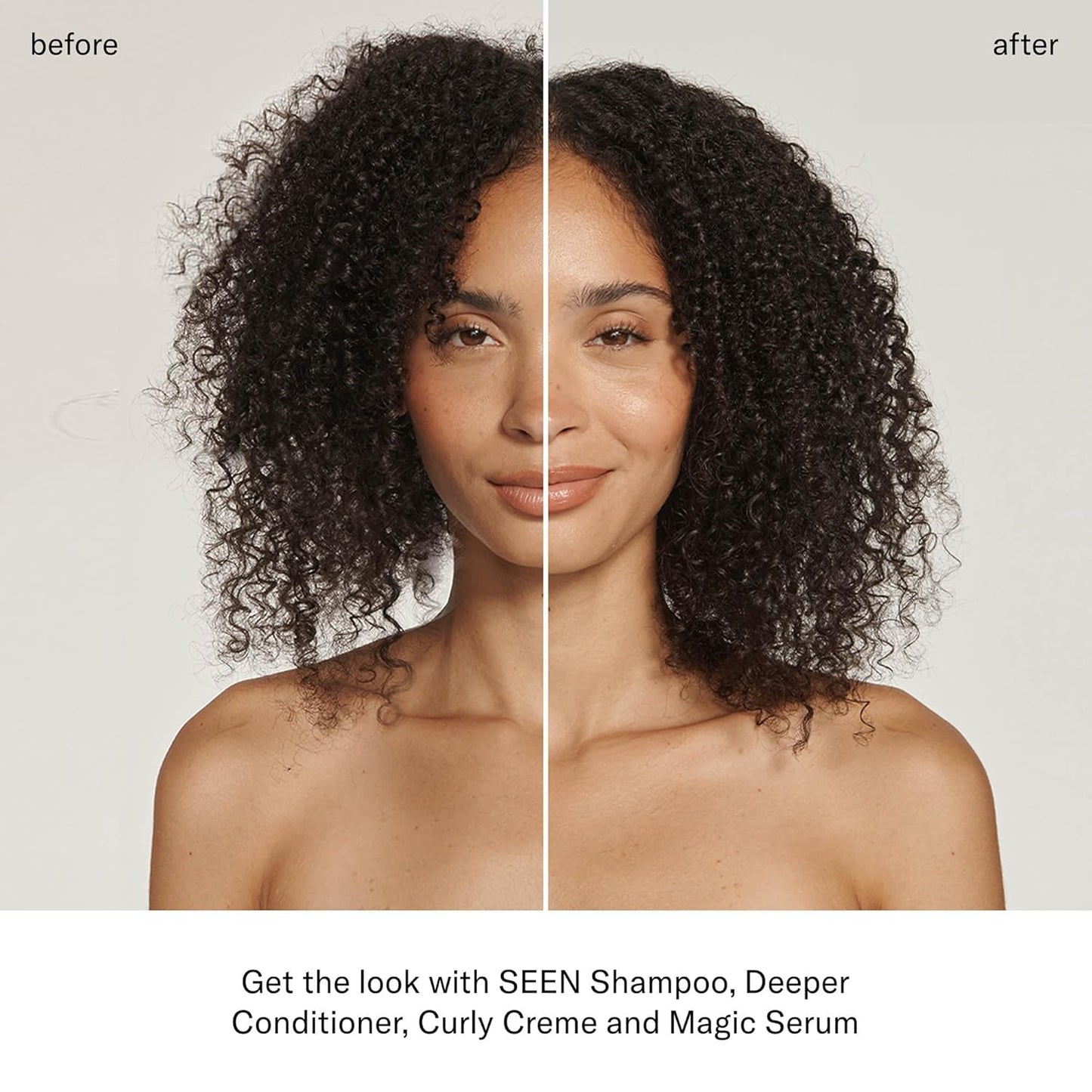 SEEN Curly Creme - Scented - Non-Comedogenic & Curl Defining Styling Hair Cream- Reduces Frizz- Heat Protectant- Safe for Sensitive Skin