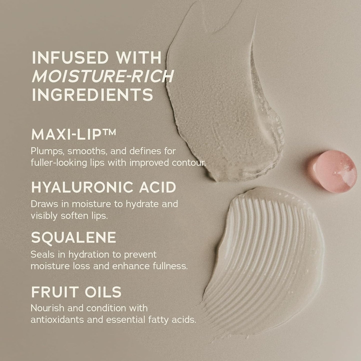 SWEET JULY SKIN Lip Treatment - Hydrating & Plumping Lip Balm with a Lip Peptide and Antioxidant Fruit Oils, Smooths & Softens, Vegan, Clean, 0.5 oz (Lychee)