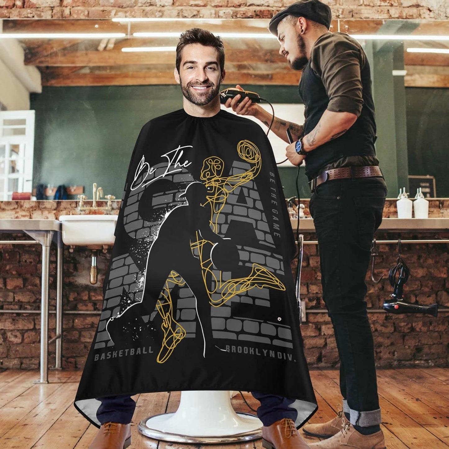 Stylish Barbershop Salon Barber Cape Haircut Cape Salon Apron Unisex Hair Cutting Apron for Men Women
