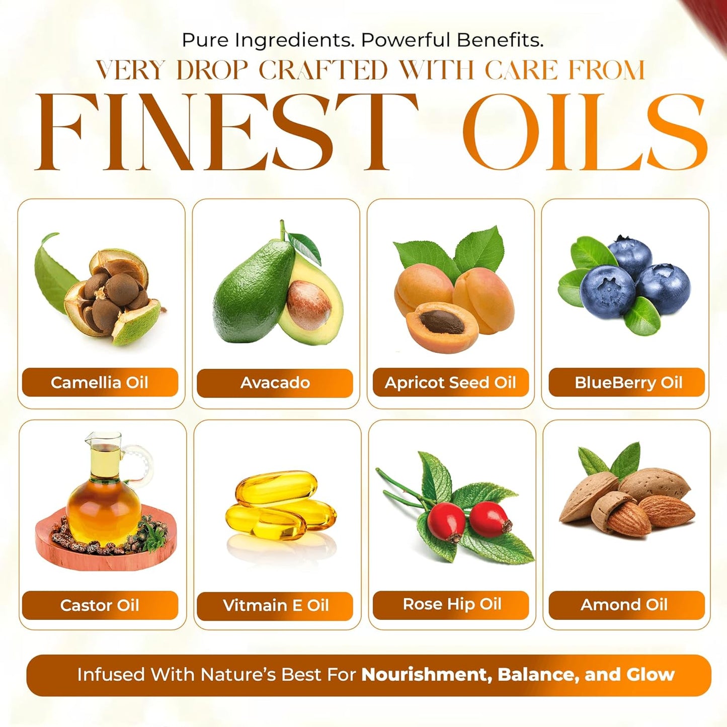 Vanilla Body Oil | Daily Skin Moisturizer with Apricot, Jojoba, Avocado & Vitamin E Oil | Hydrating & Nourishing | dry body oil for all Skin types | Anti-Aging | 6.76 oz