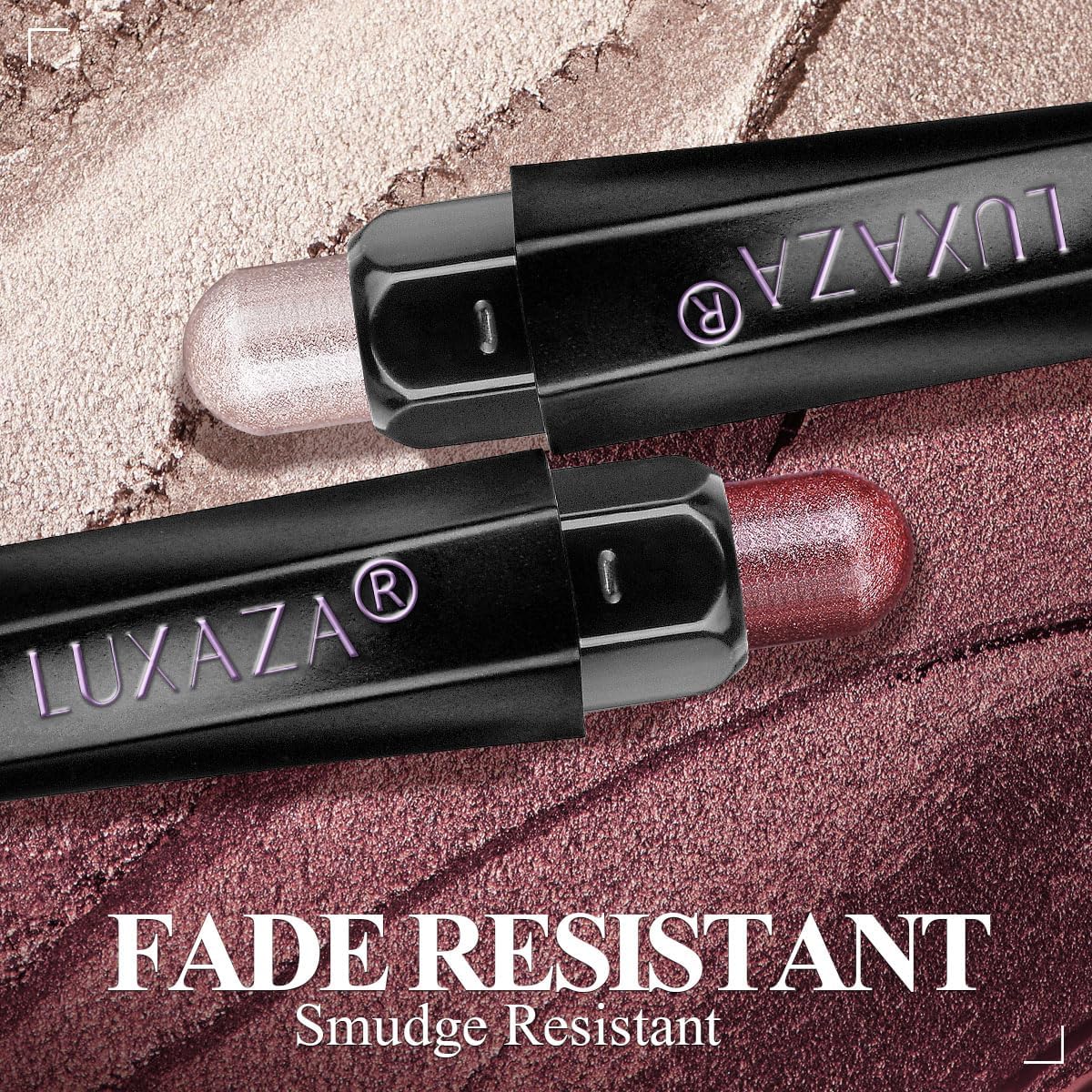 6PCS Eyeshadow and Eyeliner Pen,Matte And Shimmer Cream Eyeshadow Pencil Crayon,Champagne Rose Pink Eye Brightener Stick,Waterproof Long Lasting Highlighter Makeup Stick