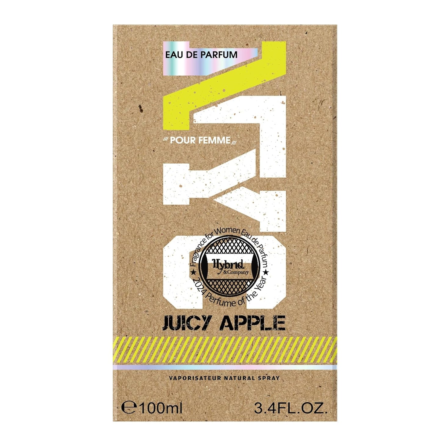 Hybrid & Company Women Juice Apple Pour Femme Eau De Parfum Vaporisateur Natural Spray 3.4 Fl Oz