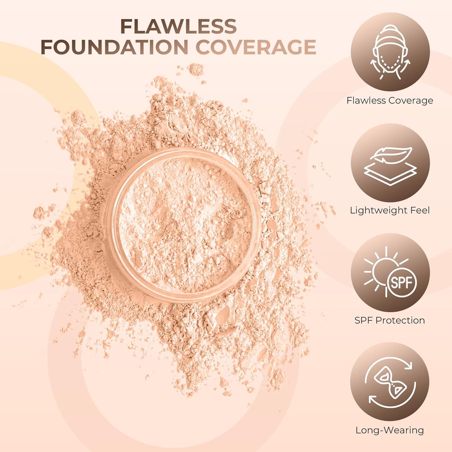 Pink Bisque Foundation (30g Full Size Sifter Jar) Matte Mineral Makeup Loose Powder Foundation – Full Coverage, Natural Finish, Noncomedogenic, SPF 30