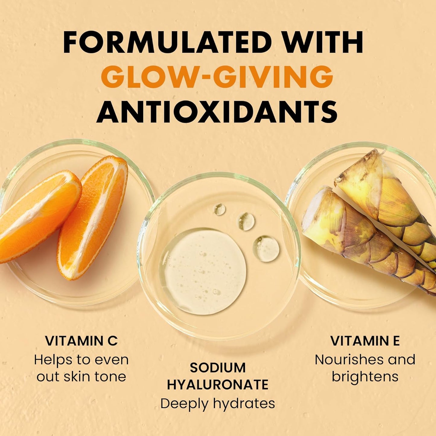 Eclat Skincare Vitamin C Moisturizer for Face with Hyaluronic Acid & Squalane - Face Brightening Cream - Anti Aging, Firming & Hydrating Vitamin C Cream for All Skin Tone 50 ml