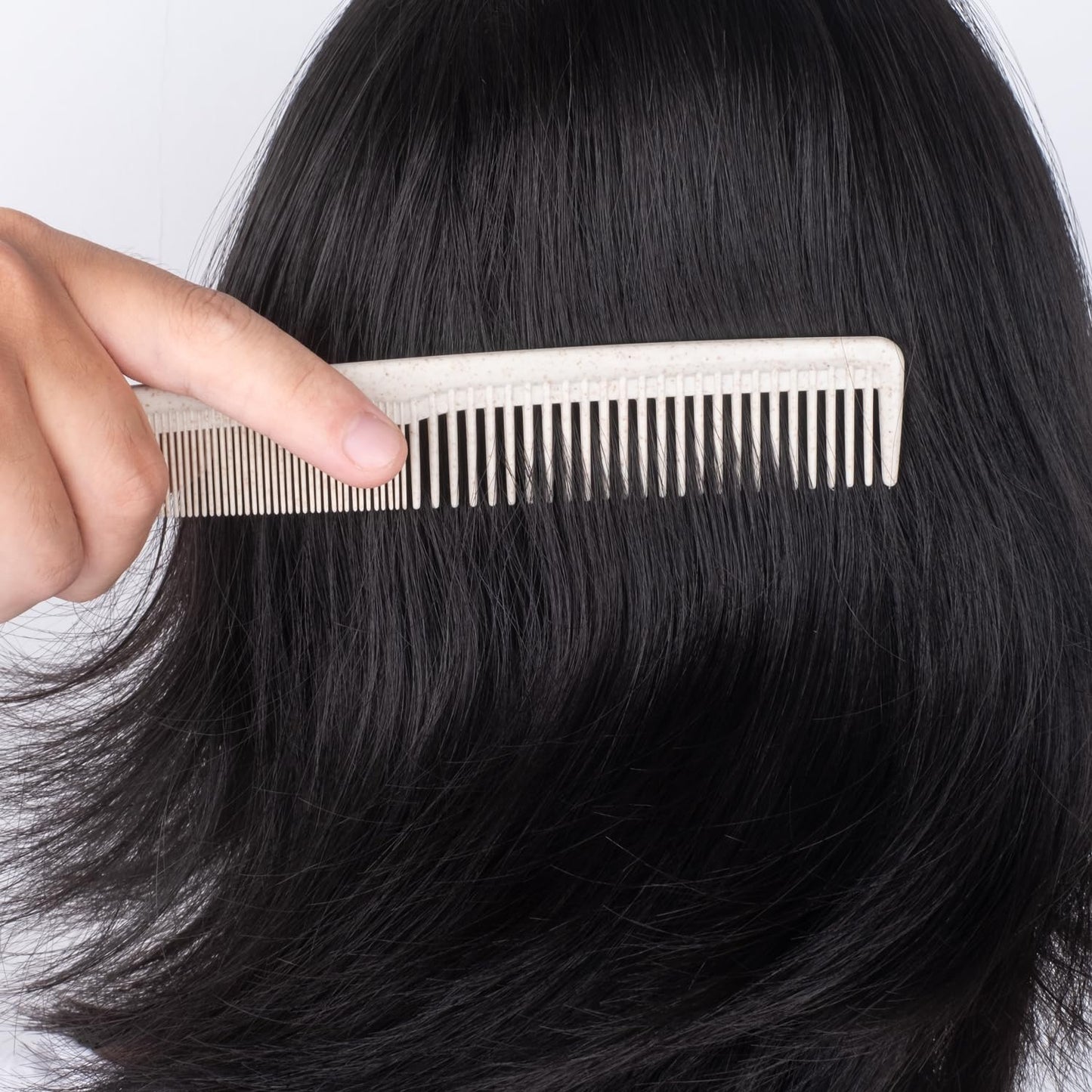 Hair Combs Bulk, Disposable Wheat Straw Combs Individually Wrapped Combs for Hotel, Travel, Airbnb, Charity, Church, Homeless (Pack of 200)