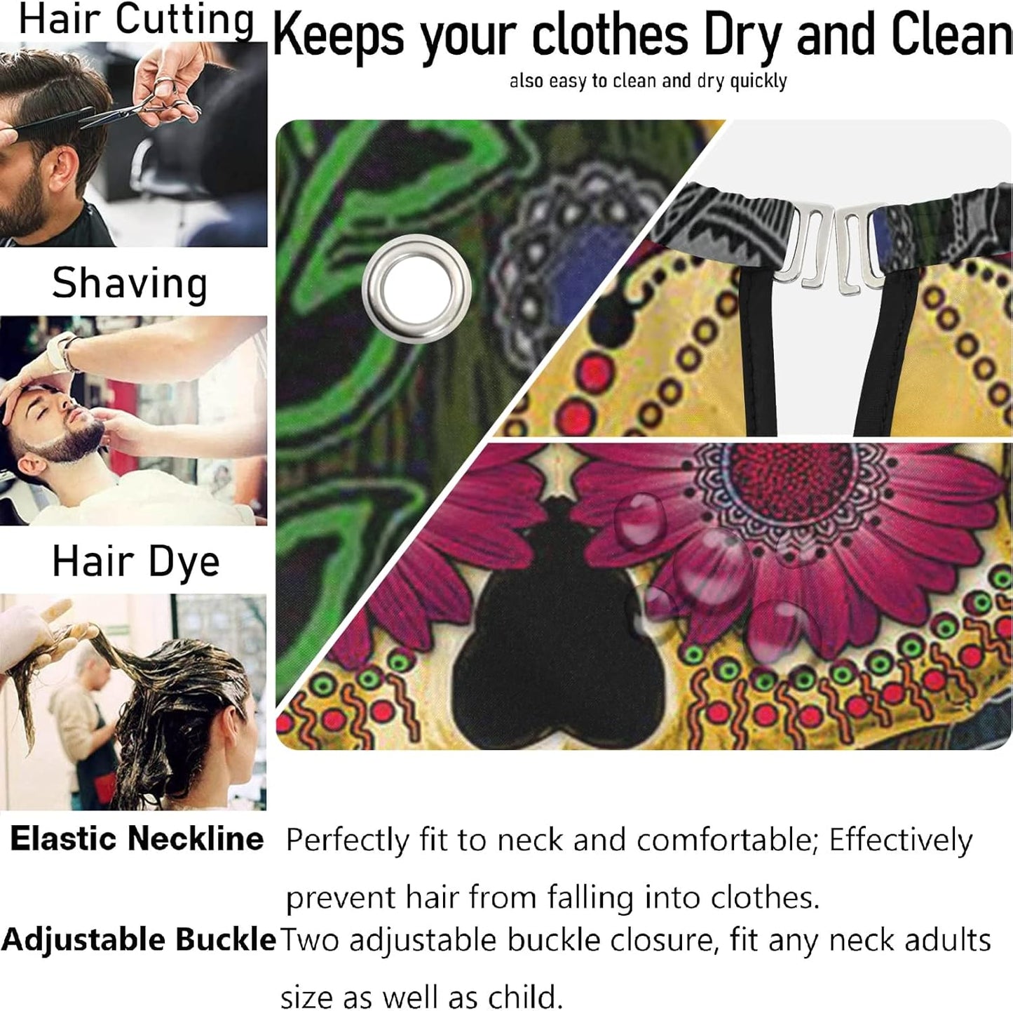 Stylish Barber Cape - Unisex Hair Cutting Apron for Men & Women