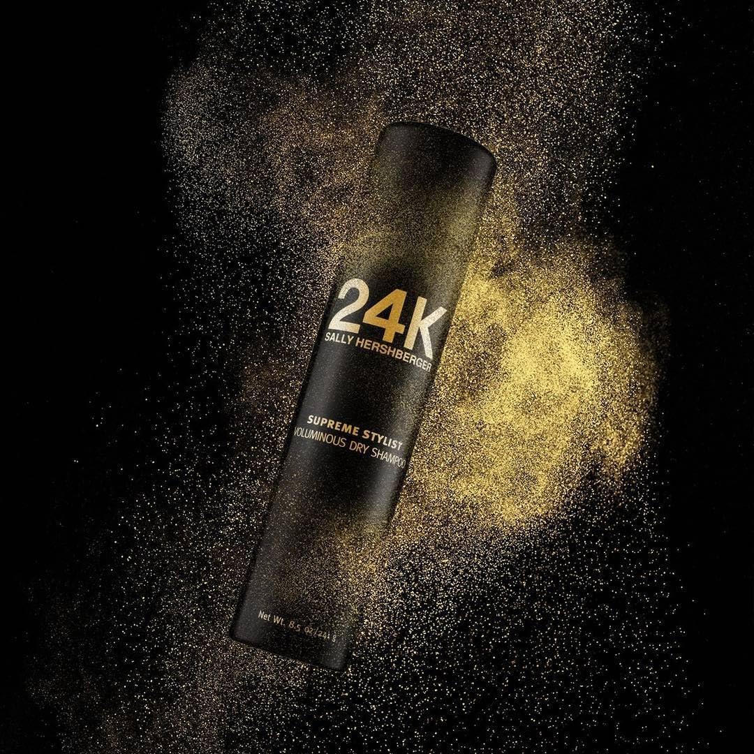 SALLY HERSHBERGER 24K Think Big Volume Dry Shampoo for Women & Men - Travel Size Hair Spray - Clean, Soft, Long Lasting Hold - Absorbs Oil - Salon Style Product - All Hair Types - Sulfate Free - 8.5oz