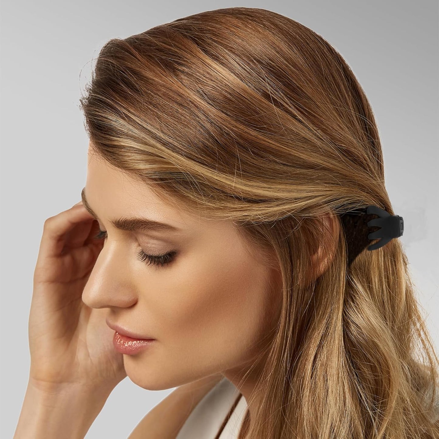 Cobahom 12 Pack Small Hair Claw Clips 1.2 Inch Matte for Thin Hair No-Slip Mini Styling Accessories for Women and Girls (Matte Black)