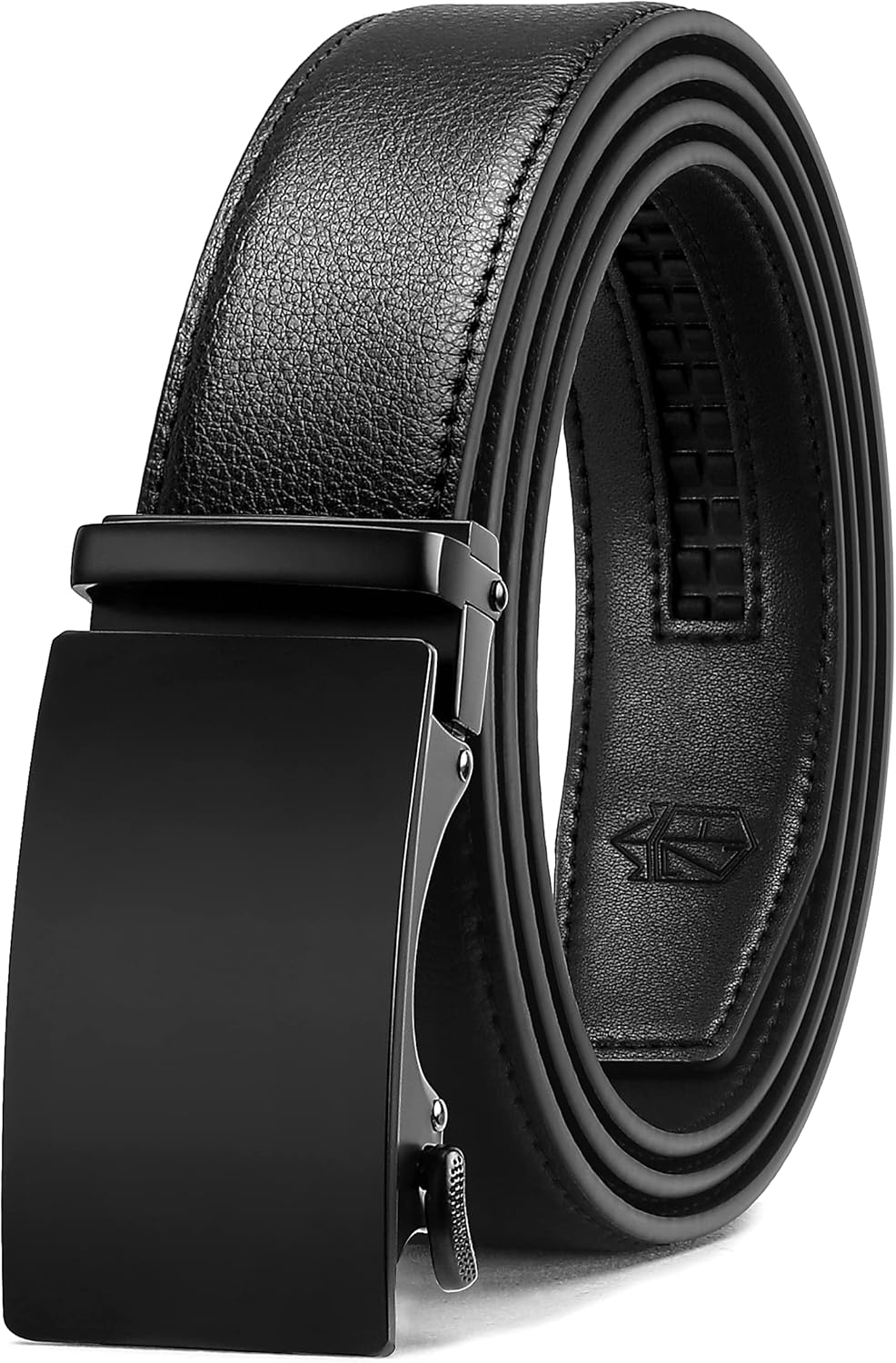 Zitahli Belt Men, Ratchet Belt Dress with 1 3/8" Premium Leather,Slide Belt with Easier Adjustable Automatic Buckle