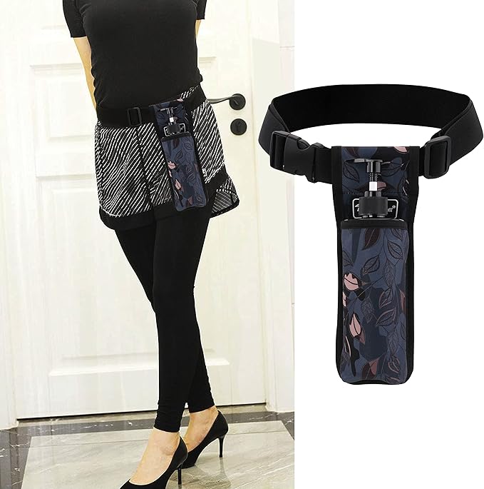 Massage Bottle Bag Massage Oil Holster Lotion Holster Massage Therapist Massage Oil Holster Massage Lotion (TH1KD-Ash Leaves)