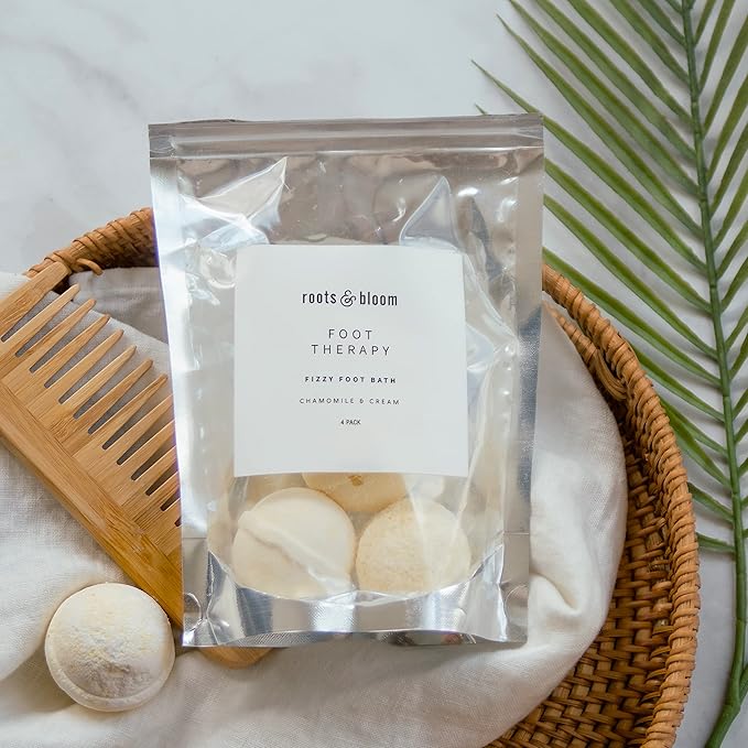 Roots & Bloom Ultra Hydrating Foot Soak to Detox and Nourish Skin and Soothe Soreness, 6 ct.