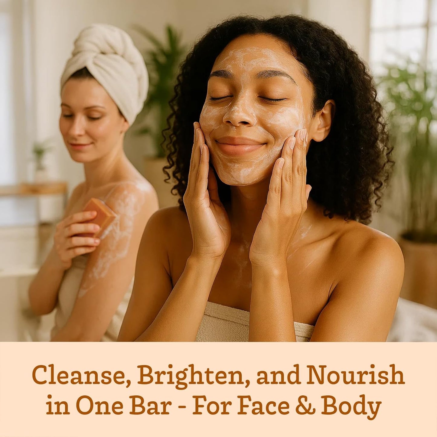 Southern Natural Turmeric Honey Lemon Goat Milk Soap - Handmade, All Natural Turmeric Soap Bar for Face & Body. Gentle Hydration & Nourishment For A Natural Glow & Even Skin Tone, 3 Pack