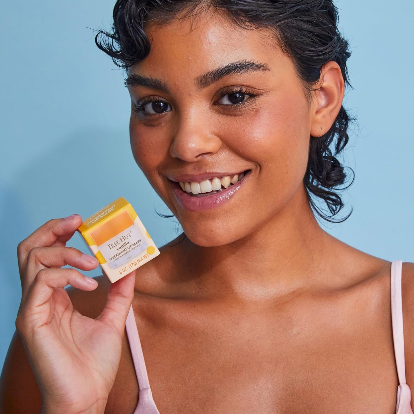 Tree Hut Vanilla Overnight Lip Mask | Leave on Overnight & Wake up to Soft, Hydrated Lips | Elevate your Self Care Routine | .6 oz.