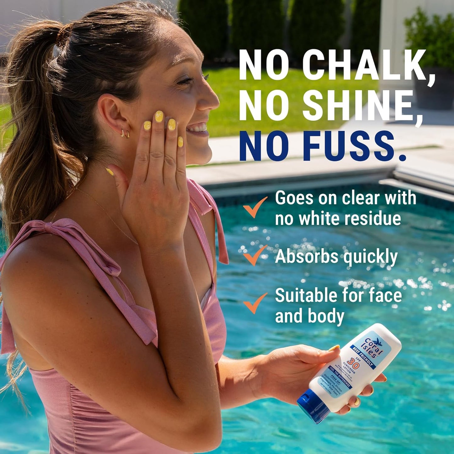 Coral Isles Sunscreen SPF 30 | Hawaii Compliant as Reef Safe | Octinoxate & Oxybenzone Free | Broad Spectrum UVA/UVB Protection | Water Resistant 80 Min. | Fragrance Free | 6 Fl Oz (Pack of 1))