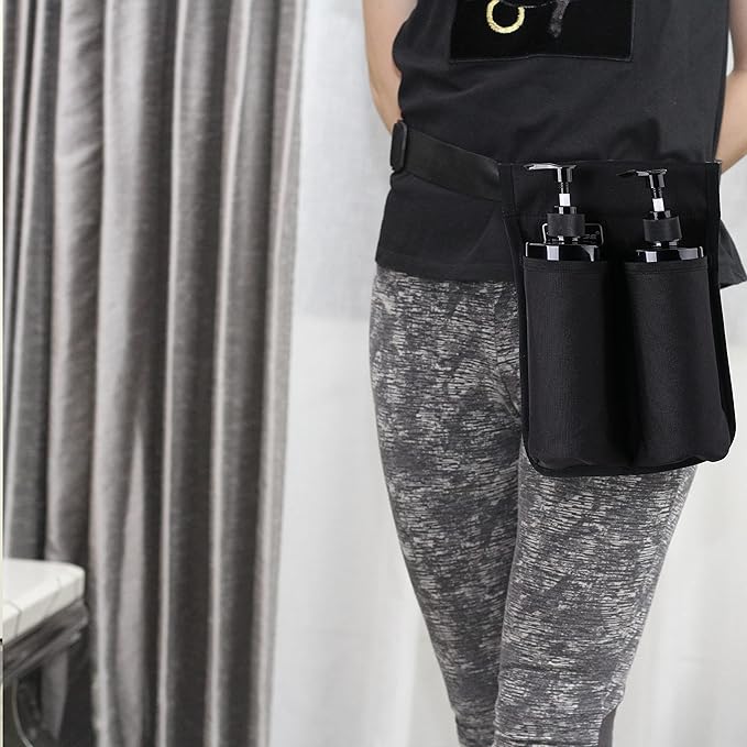 Massage Oil Holster Massage Bottle Bag Lotion Holster Massage Therapist Massage Oil Holster Massage Lotion …(1kd9D-black)