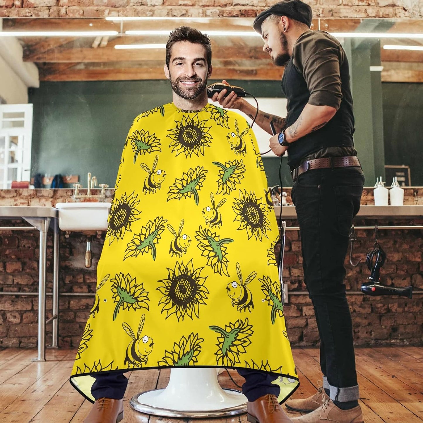 Stylish Barber Cape - Unisex Hair Cutting Apron for Men & Women