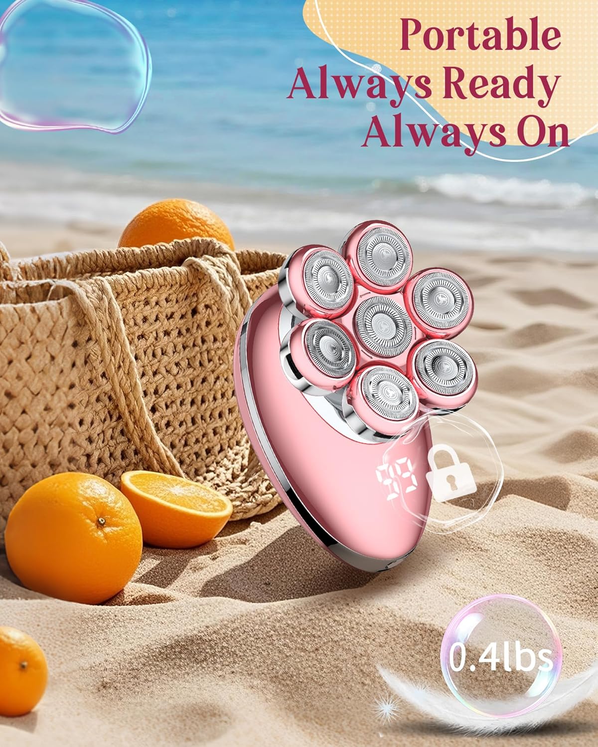 Electric Razors for Women,7D Electric Shaver for Women, Women's Electric Shaver for Legs Cordless Facial Hair Removal Trimmer for Womens Bikini, Lady Grooming Sensitive Skin for Arms, Underarms