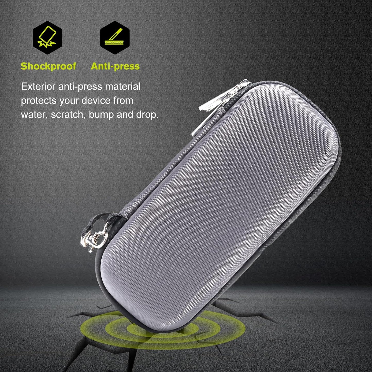 ProCase Hard Travel Carrying Case for Hybrid Electric Trimmer and Shaver, Portable Hybrid Razor Organizer Storage Bag Fit QP2630 QP2620 QP2530 QP2520 and Accessories -Carbon