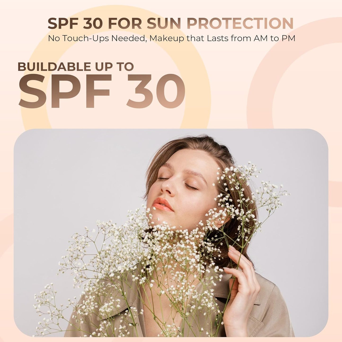 (Warm) (Most Popular Neutral Shade) (20gm Jar) Matte Mineral Makeup Loose Powder Foundation – Full Coverage, Natural Finish, Noncomedogenic, SPF 30