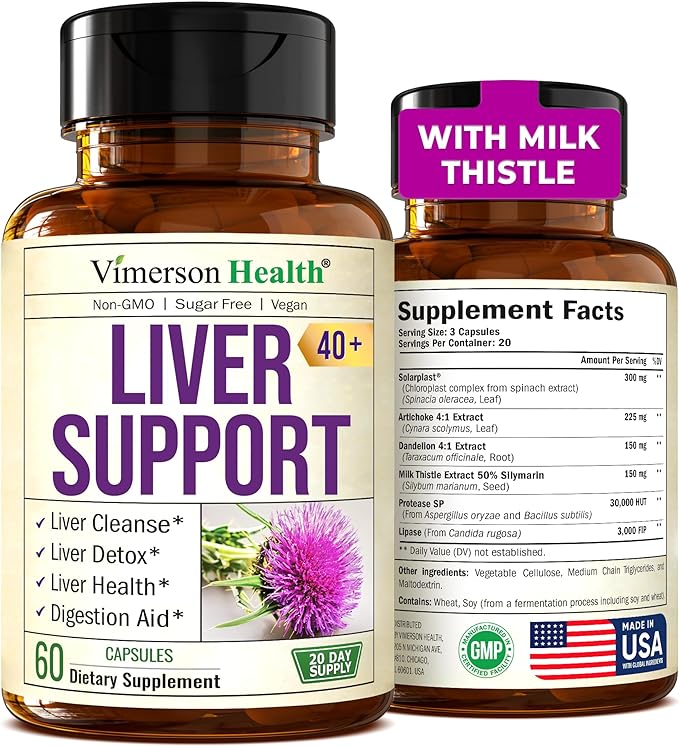 Liver Cleanse Detox & Repair 4:1 Artichoke 50% Silymarin