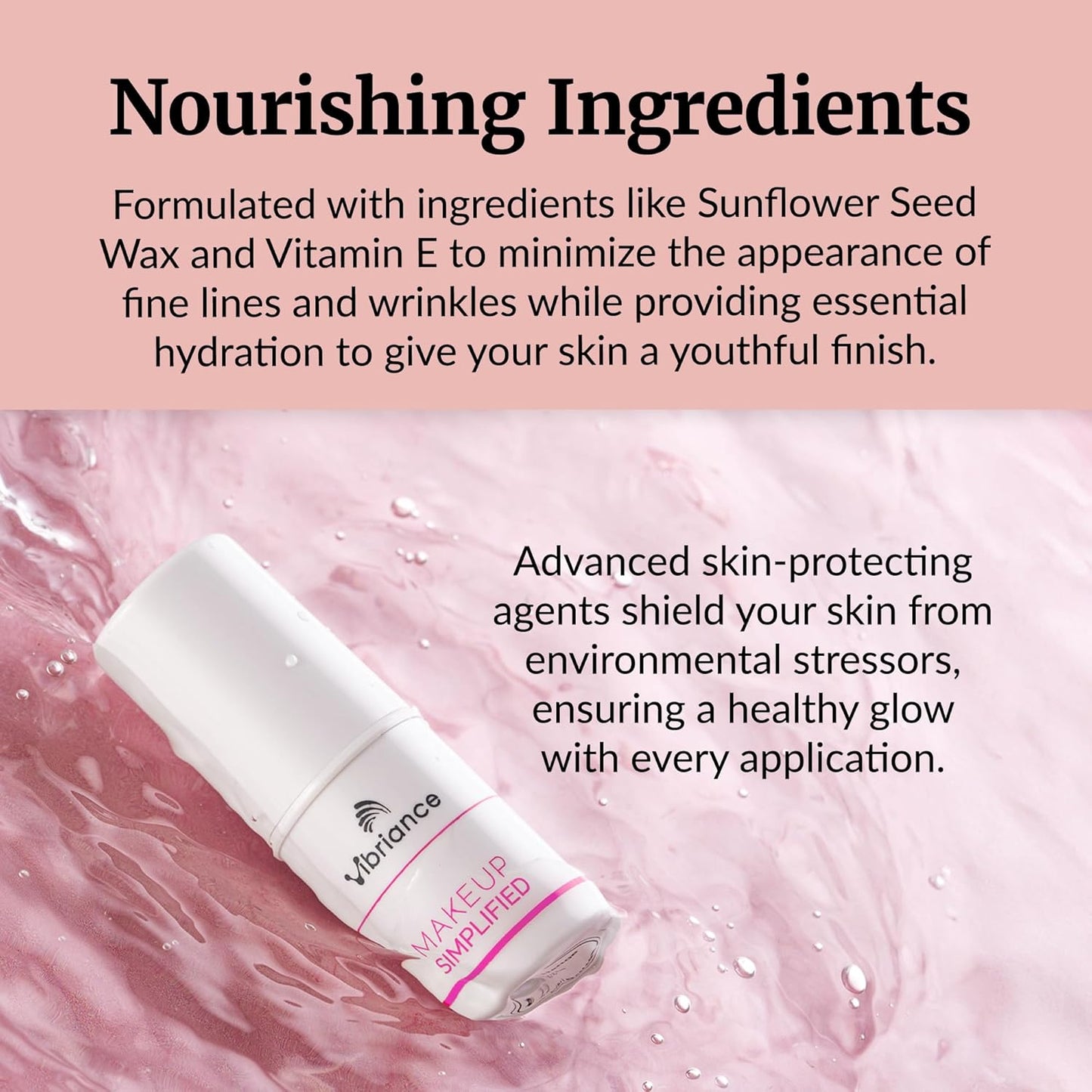 Vibriance Complexion Sticks - Foundation for Mature Skin - Sheer, Buildable Coverage Face Makeup Foundation for Older Women - 3-in-1 Base, Contour, Concealer - Beige